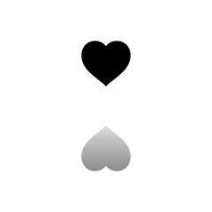 Heart icon flat