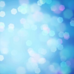 Obraz premium Abstract blue light bokeh. Blue bokeh background.