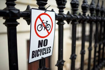 Bicycle parking prohibited