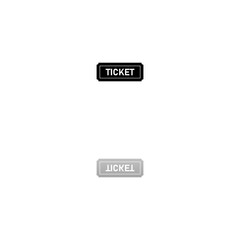 Ticket icon flat