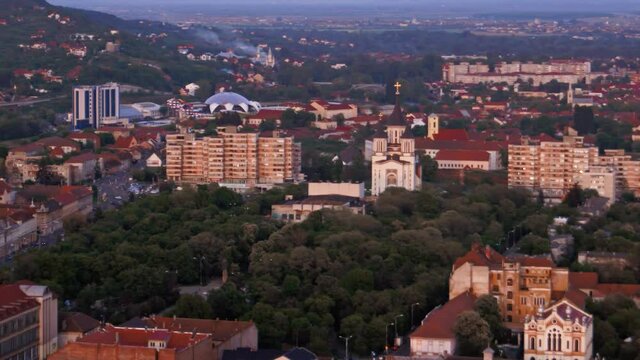 Historical Buildings Architecture Facade Aerial City Centre Town Square Oradea