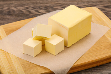 Dairy natural yellow butter piece