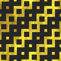 golden art deco pattern