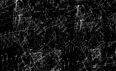 Scratched Grunge Urban Background Texture Vector. Dust Overlay Distress Grainy Grungy Effect. Distressed Backdrop Vector Illustration. Isolated Black on White Background. EPS 10.