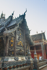 Amazing world's first silver sanctuary at Wat Sri Suphan, Chiang Mai, Thailand. Wat Srisuphan also known as the Silver Temple because of its impressive hand crafted silver ordination hall decoration.