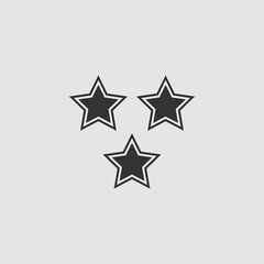 Star icon flat.