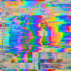 Obraz premium multicolor glitch texture design