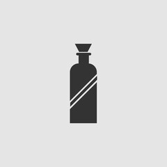 Bottle icon flat.