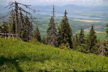 Demanovska hill - Jasna - Low Tatras mountains - beautiful view on the Liptovska Mara dam from Demanovska hill © Stanislav