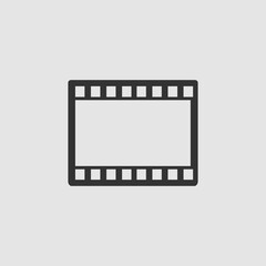 Film or Media icon flat