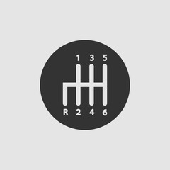 Manual Transmission icon flat