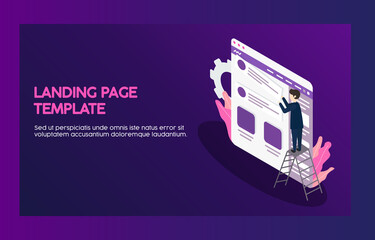 Web page design templates. vector illustration concept for website and mobile website development.