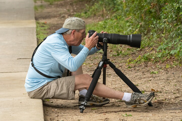 photographer in action