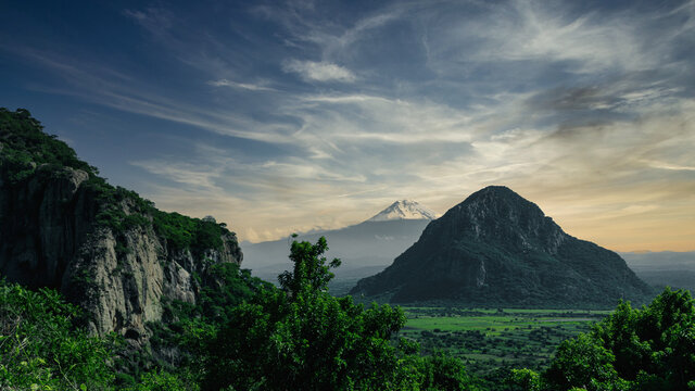 Full view del Popocatepetl