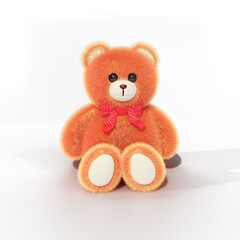 teddy bear doll on a white background