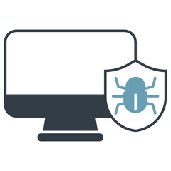 Virus Malware Software Ransomware Concept Vector Icon design 