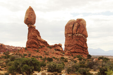 Fototapeta na wymiar Rocks in the Arch National Park Close Up #2