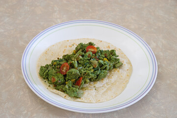 Green Eggs On A Tortilla