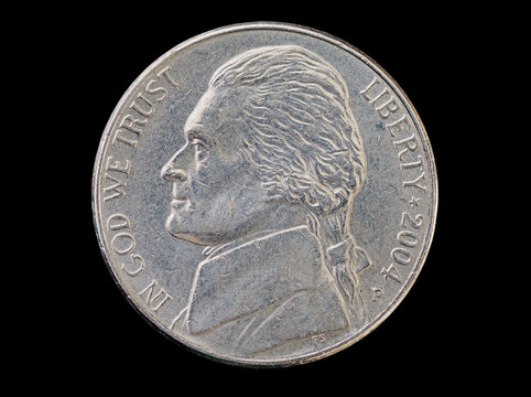 US Nickel Coin Head