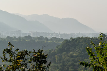 misty morning in the mountains