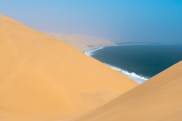 Sand dunes at Sandwich Harbour, Namibia