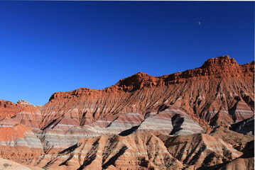 Vermillion Cliffs with deep blue sky