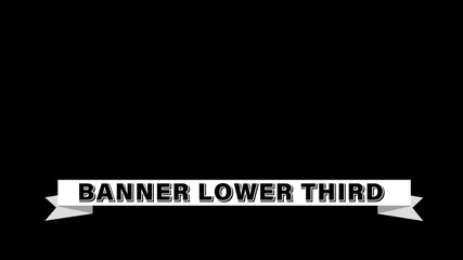Folded Banner Lower Third