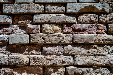
Old brick texture in an old train station