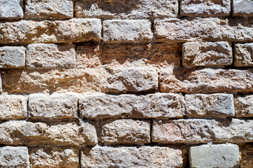 
Old brick texture in an old train station