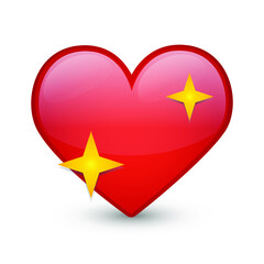 Sparkling Heart Love Emoji Icon Object Symbol Gradient Vector Art Design Cartoon Isolated Background