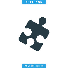 Puzzle icon design template
