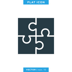 Puzzle icon design template