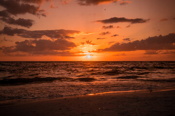 Warm Sunset in the beach