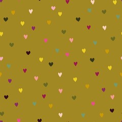 Seamless vector pattern with heart shapes