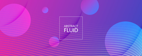 Purple Fluid Stripes. Minimal Layout. Abstract 