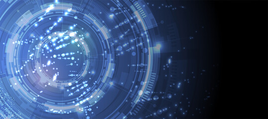 Artificial intelligence. Technology web background. Virtual concept