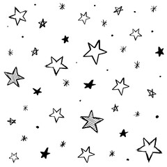 Modern Geometric Star Pattern. Vector Star Pattern Background