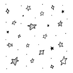 Modern Geometric Star Pattern. Vector Star Pattern Background