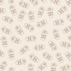 Set of hand drawn vintage coffee doodle icons. Coffee doodles.