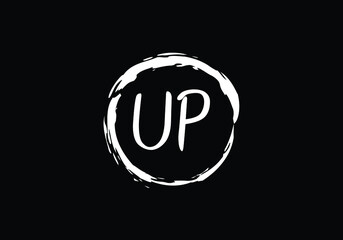 Initial Monogram Letter U P Logo Design Vector Template. UP Letter Logo Design
