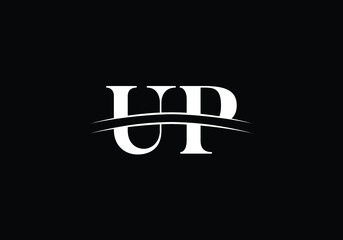 Initial Monogram Letter U P Logo Design Vector Template. UP Letter Logo Design
