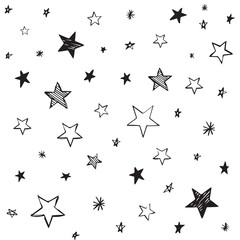 Modern Geometric Star Pattern. Vector Star Pattern Background