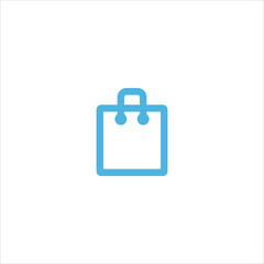 shopping bag icon flat vector logo design trendy