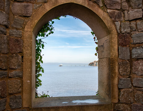 view from the window of the castle