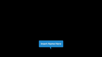 Flipping Speech Bubble Lower Third