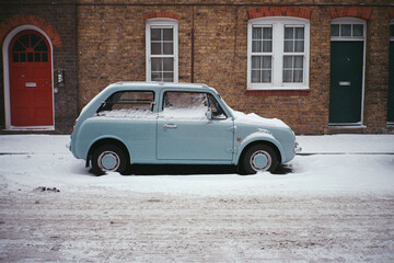 old car in the street