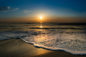 sunrise over the beach