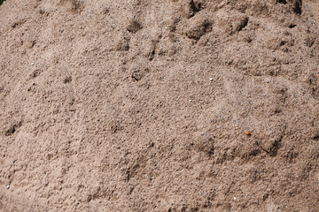 Rough sand texture in the bright sun.