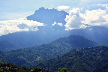 Mount Kinabalu landscape view in Sabah, Malaysia