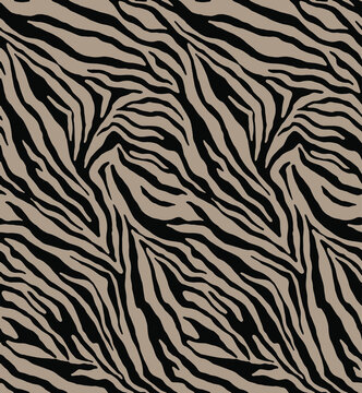 Seamless zebra pattern, animal print.